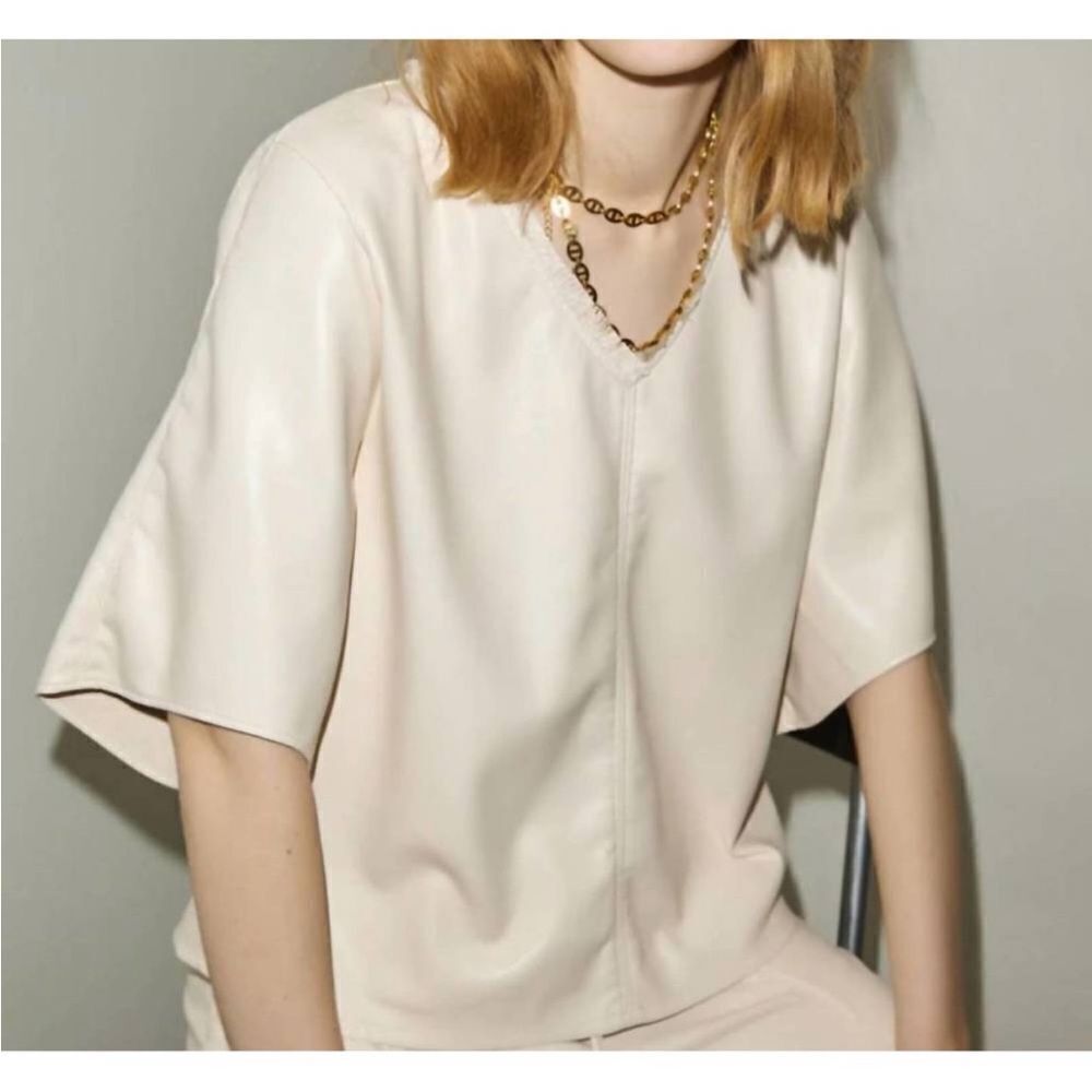 Melissa Nepton Ciska Top In Pearl Size Small
